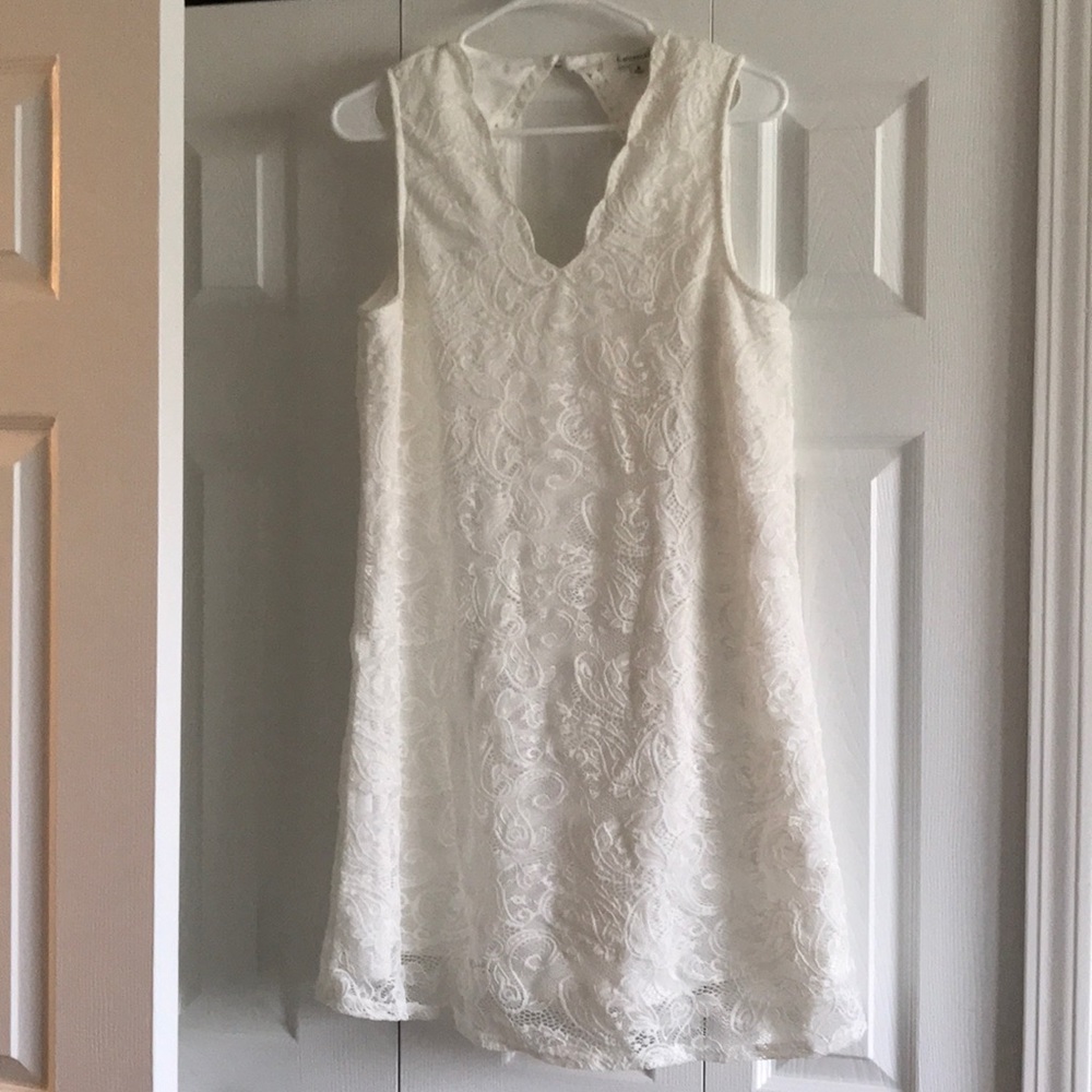 Francesca white lace dress